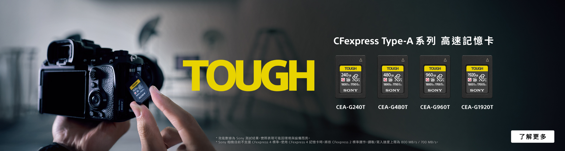 CFexpress Type-A 系列 高速記憶卡