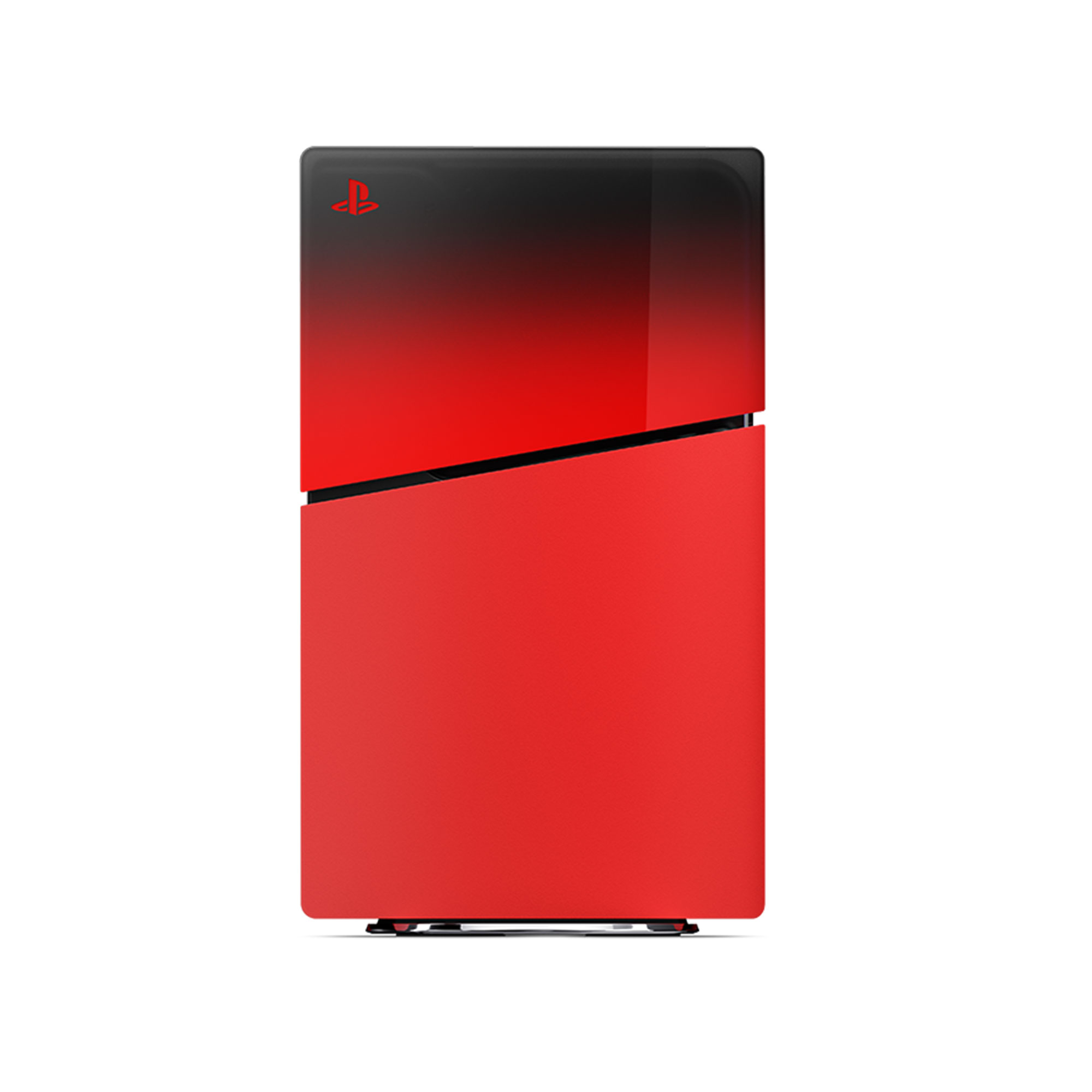 電音紅 PS5 主機護蓋，護蓋正面圖
