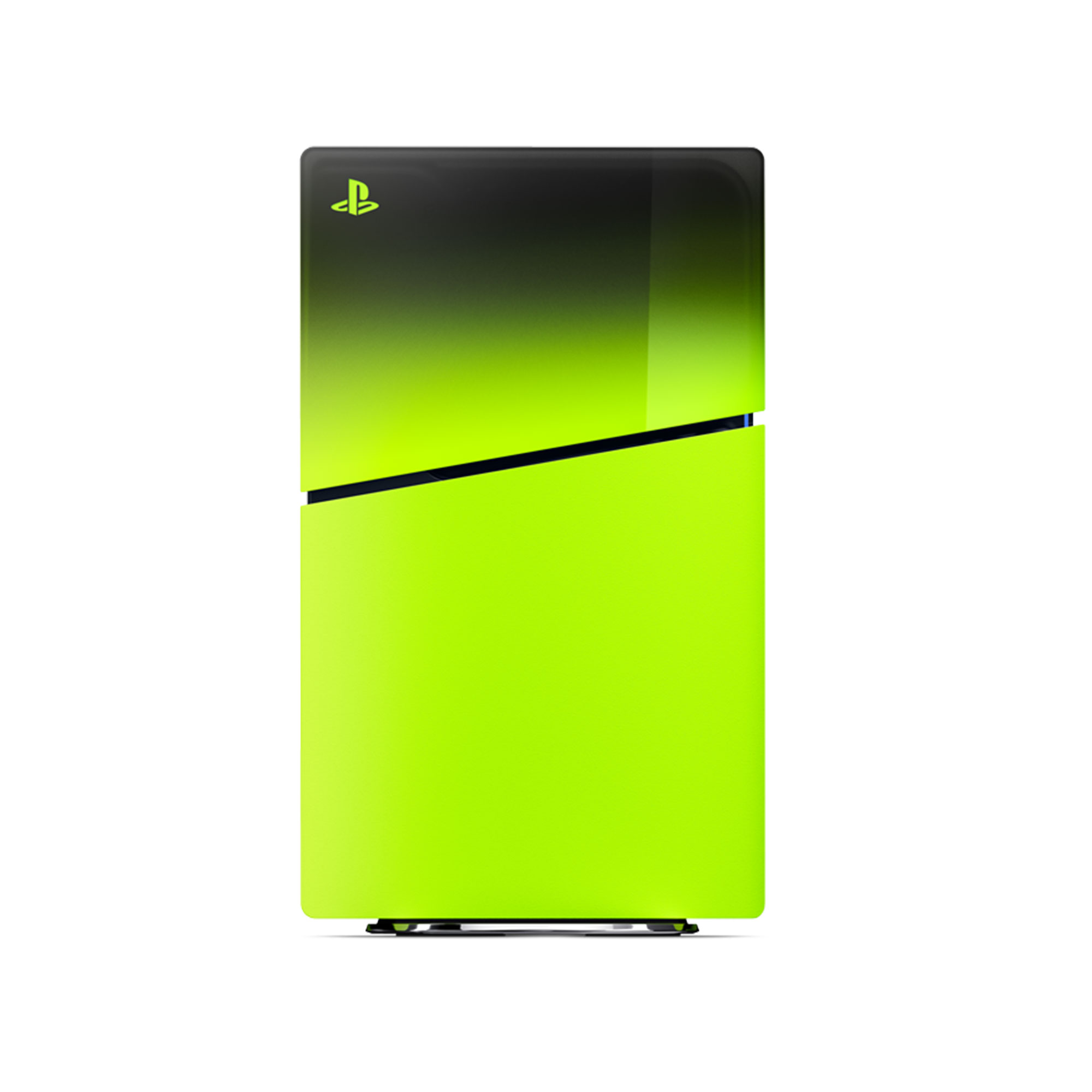 混音綠 PS5 主機護蓋，護蓋正面圖