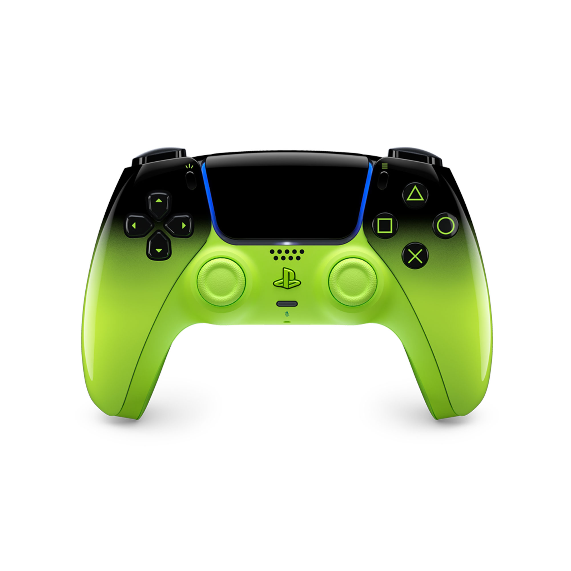 混音綠 PS5 DualSense 無線控制器正面圖