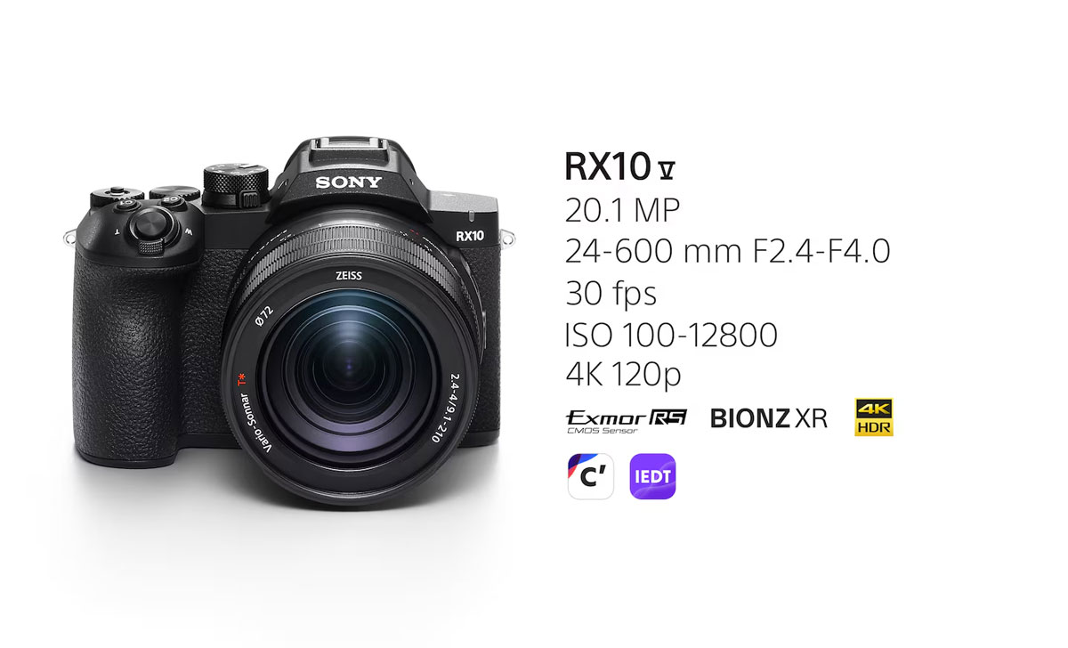 產品影像顯示 RX10 V 的前視圖