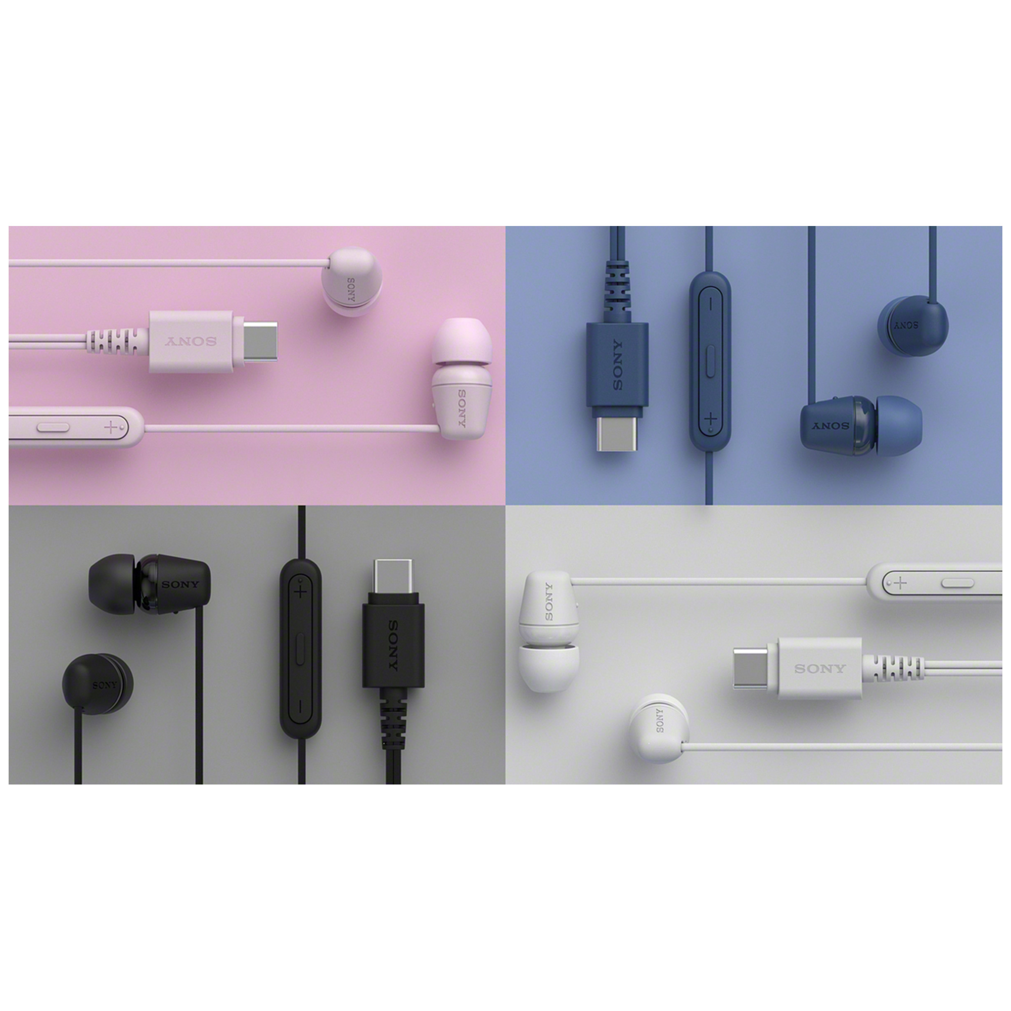 四個顏色(粉、白、藍、黑) IER-EX15C 有線入耳式耳機