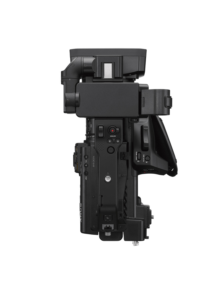 PXW-Z300 4K 手持攝錄機，頂部示意圖