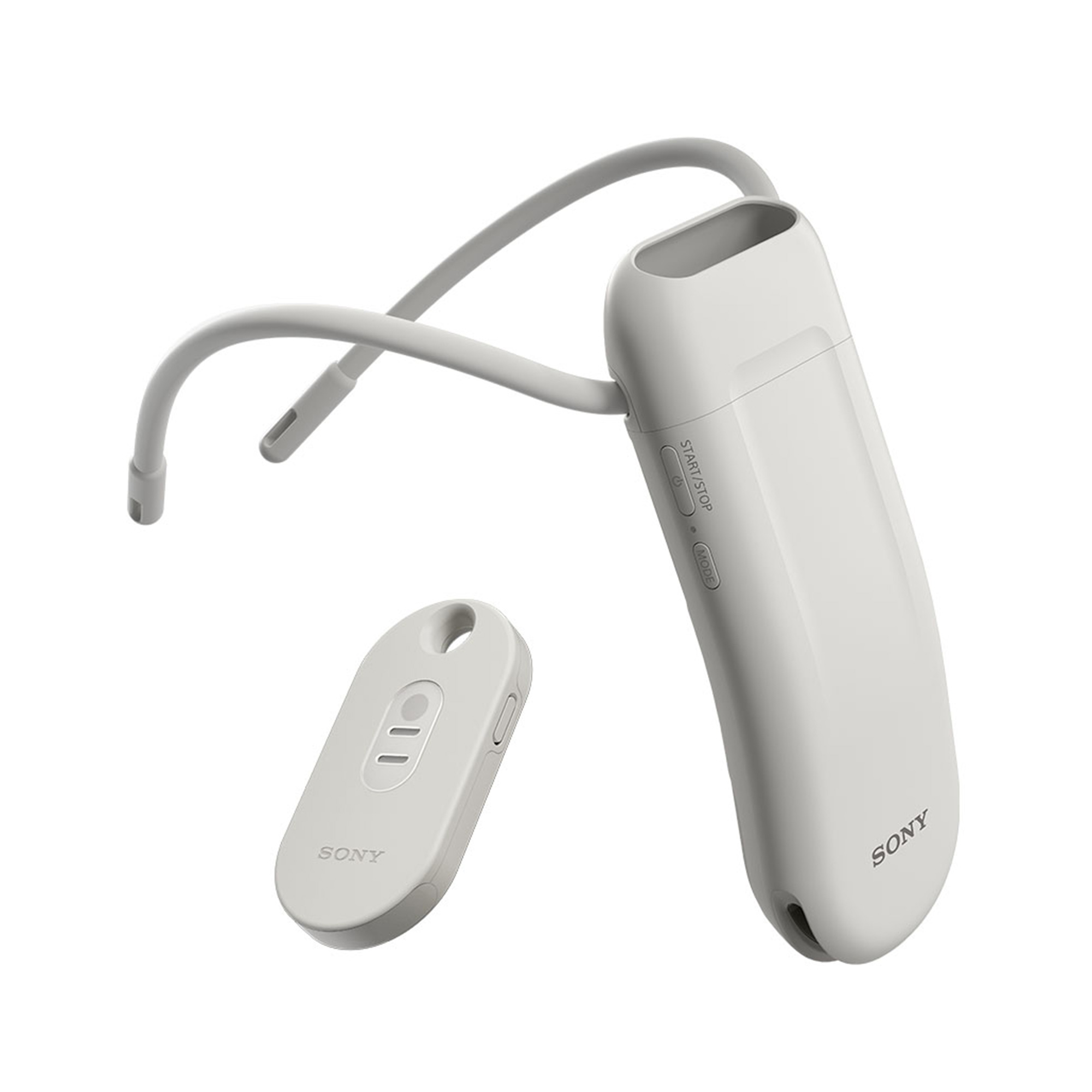 REON POCKET 6 產品右前方圖式，左下方 REON POCKET TAG 裝置