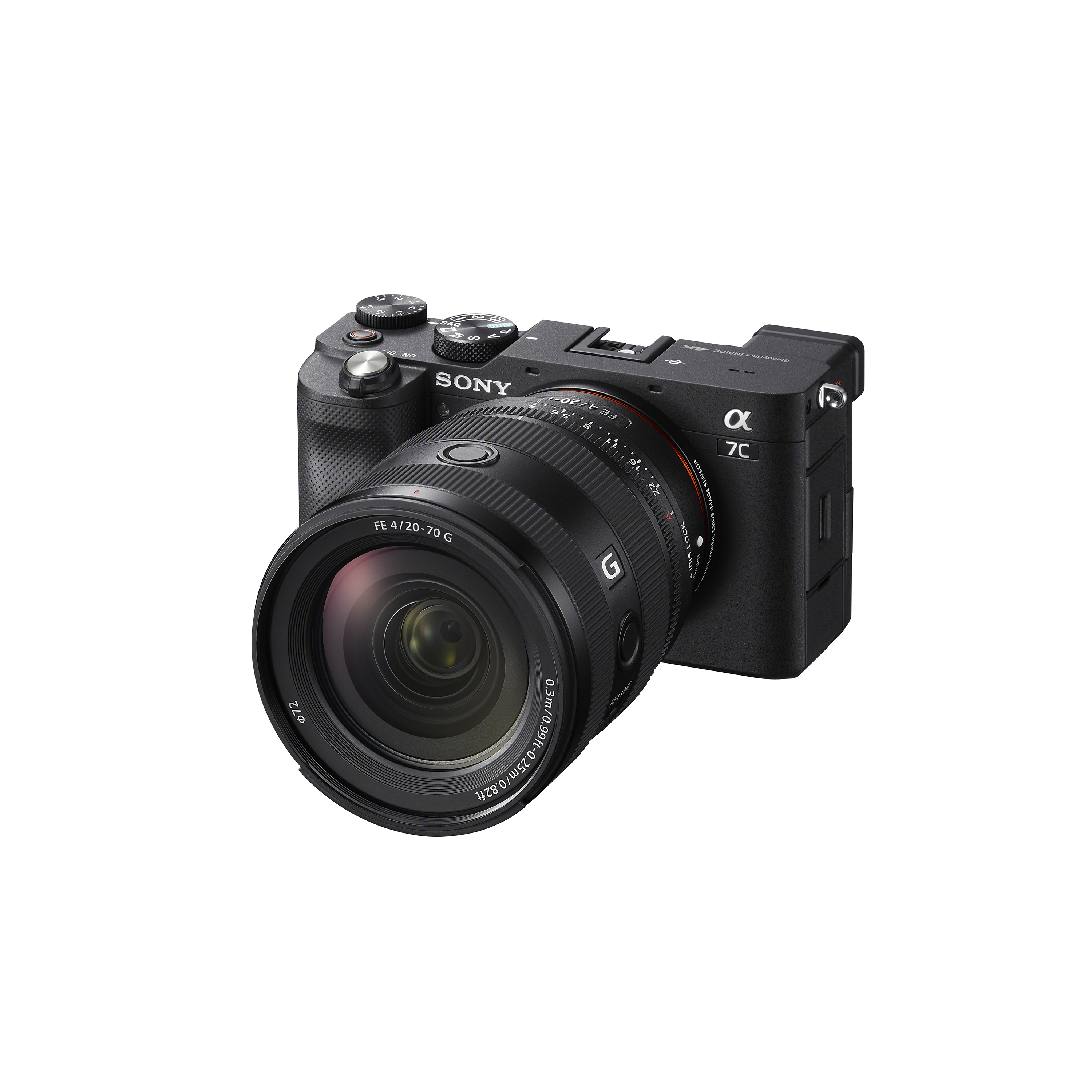 SEL2070G鏡頭裝在ILCE-7C單眼相機上