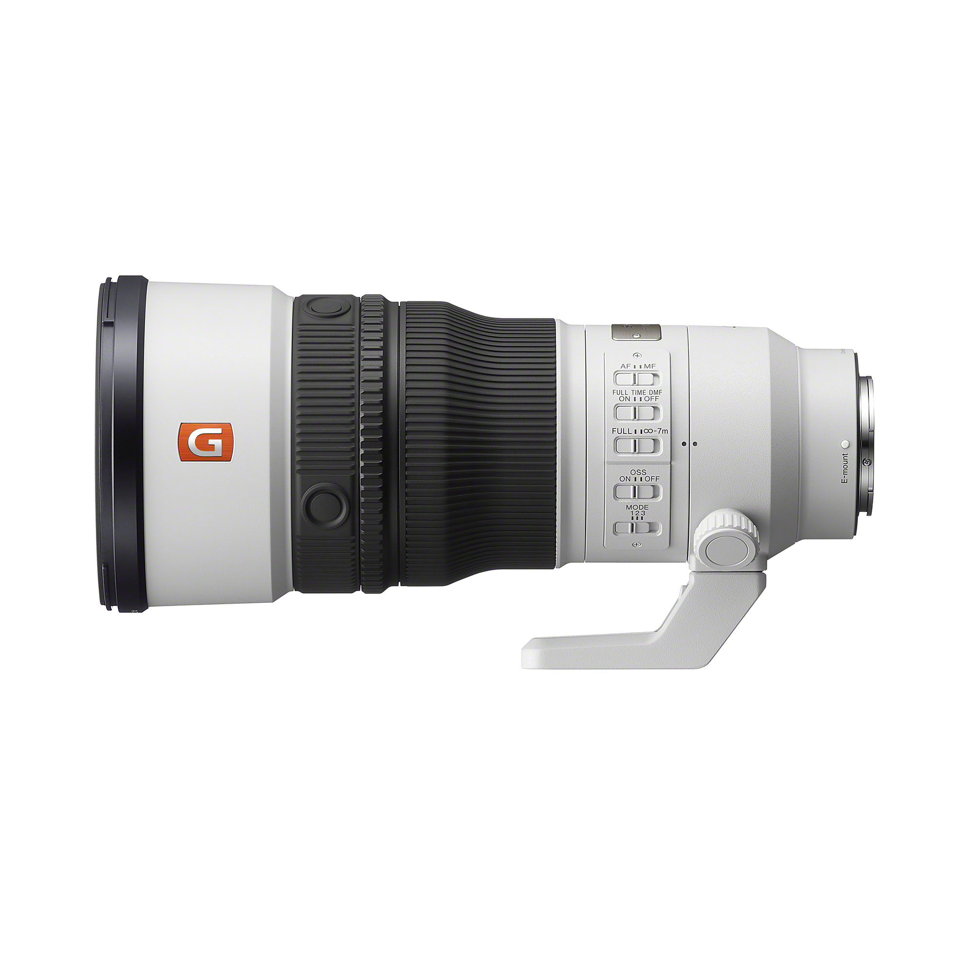 SEL400F45GM 鏡頭左視角的產品影像