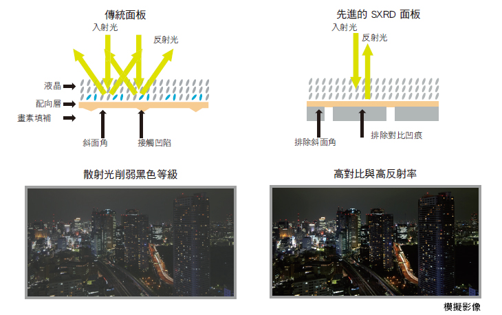 先進的 SXRD 面板