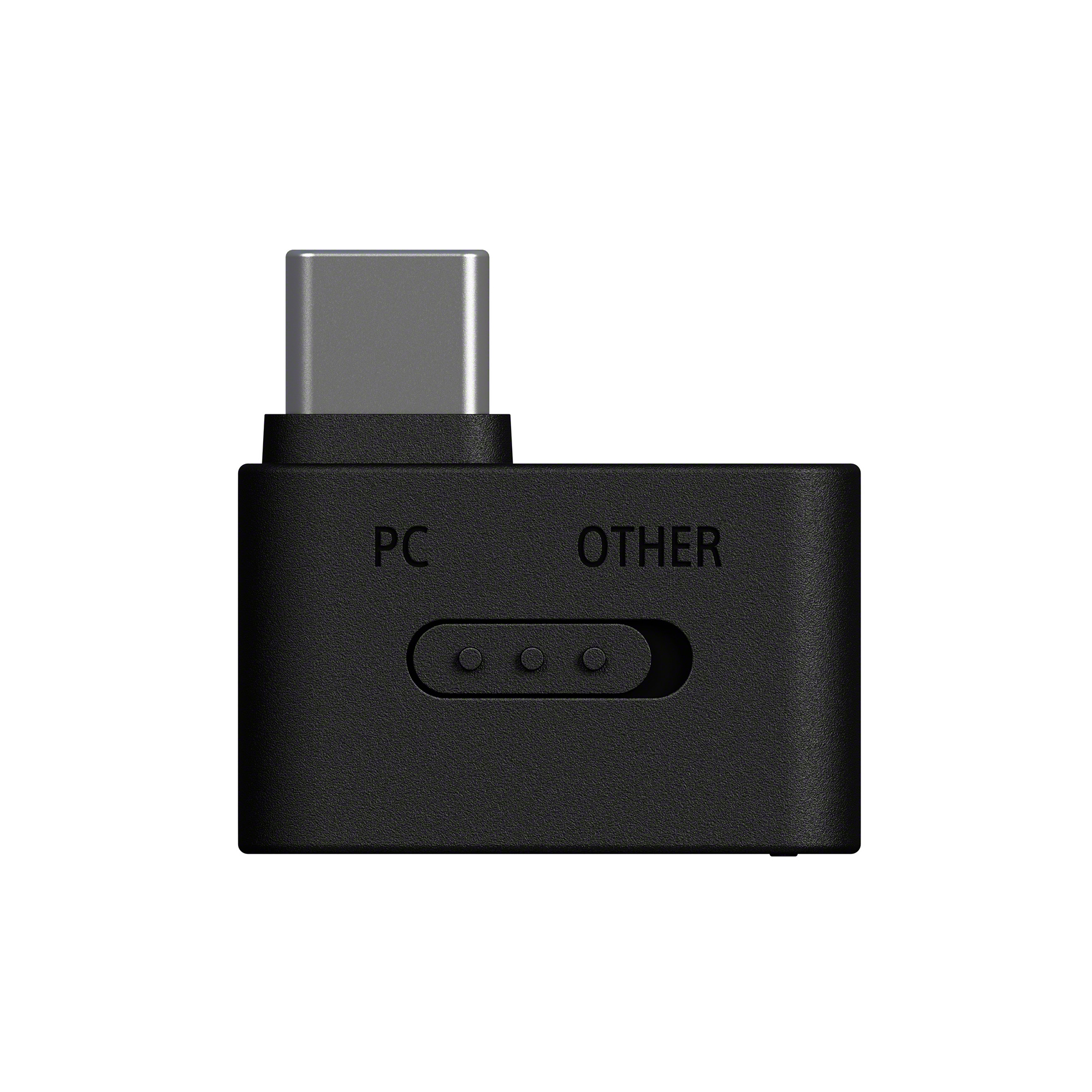 INZONE H9 II 專用 USB-C 接收器的前視圖