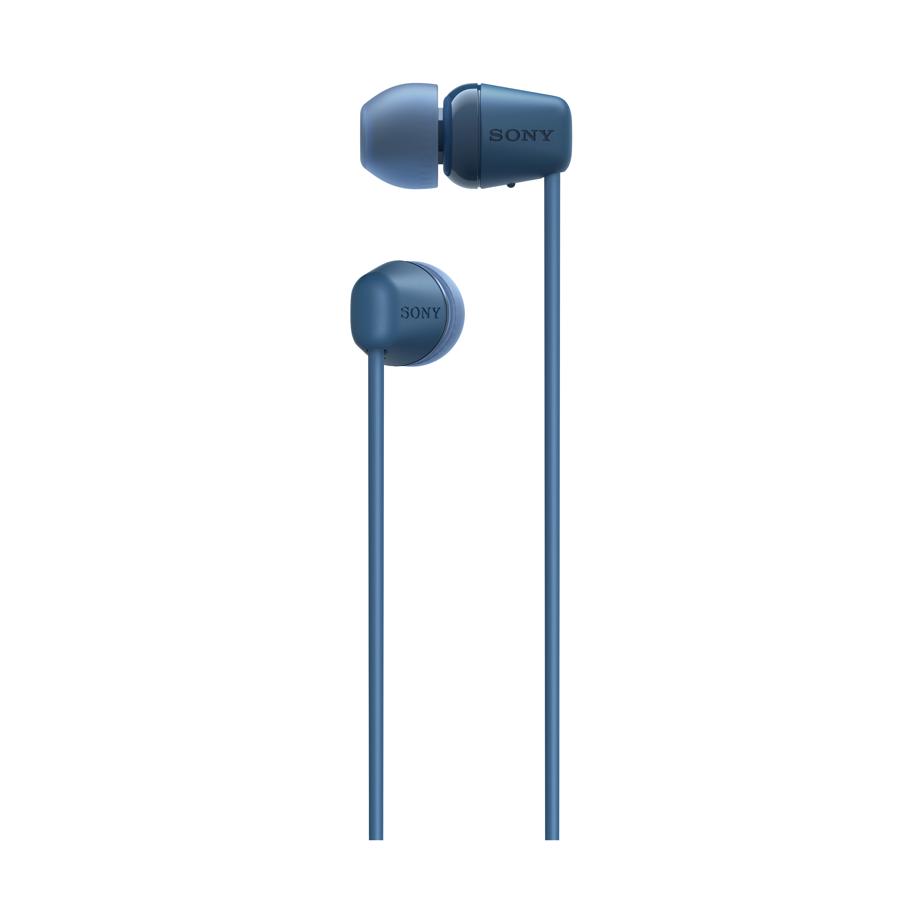 WI-C100 藍色無線入耳式耳機近拍圖