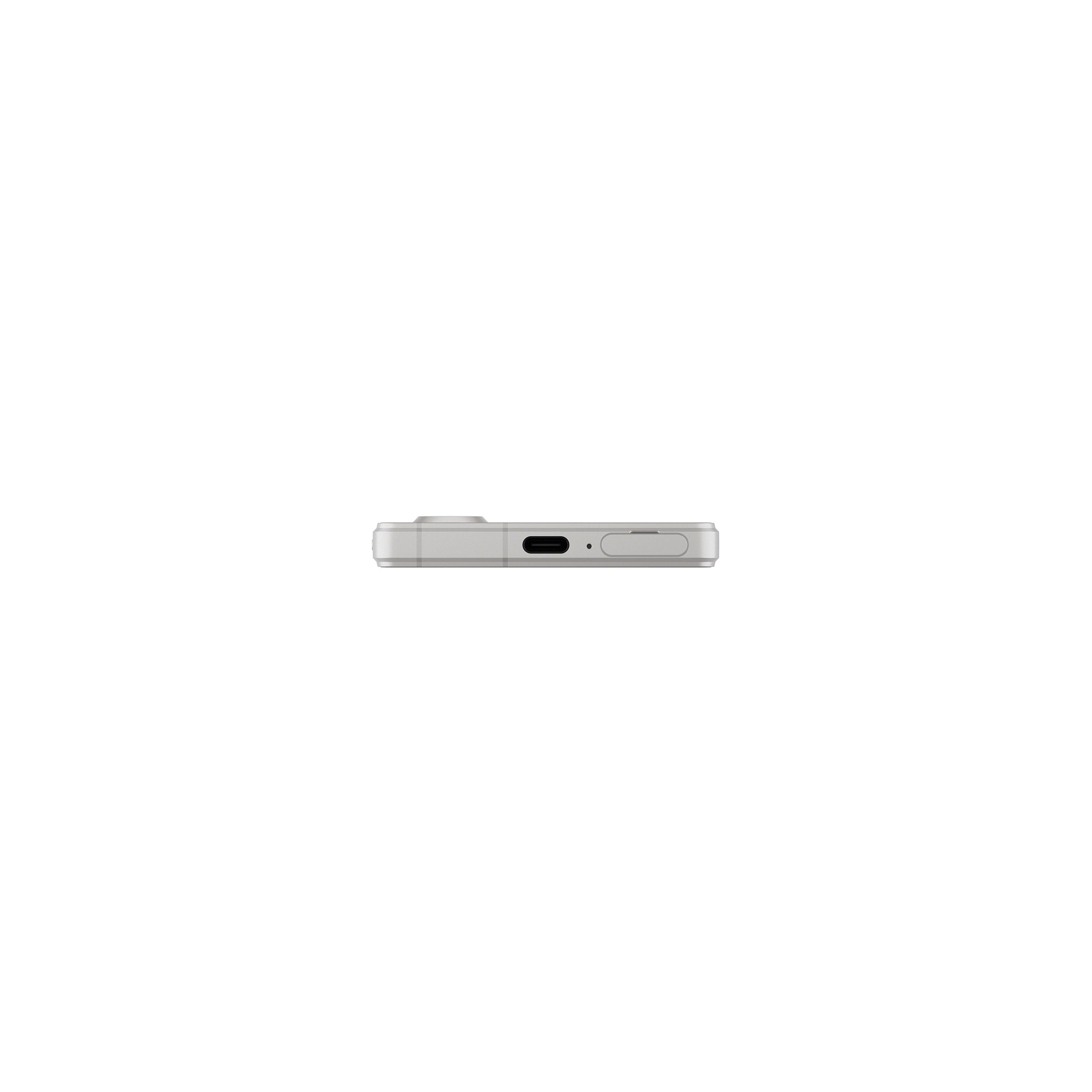 銀色 Xperia 5 V 手機底部圖