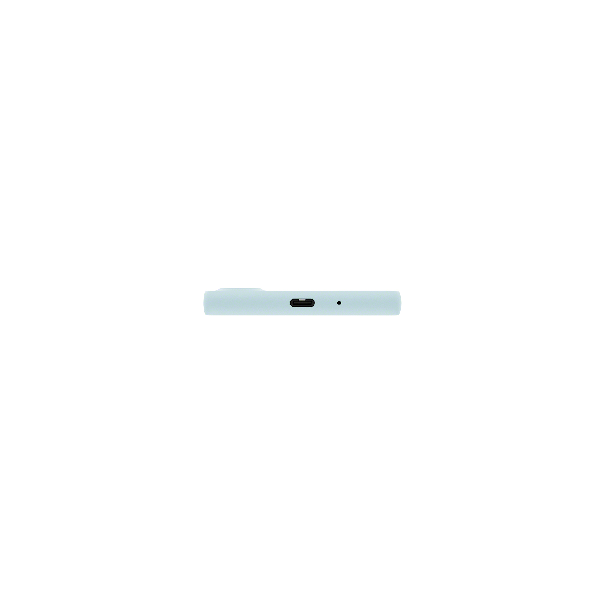 Xperia 10 VI藍色手機機身底部圖式