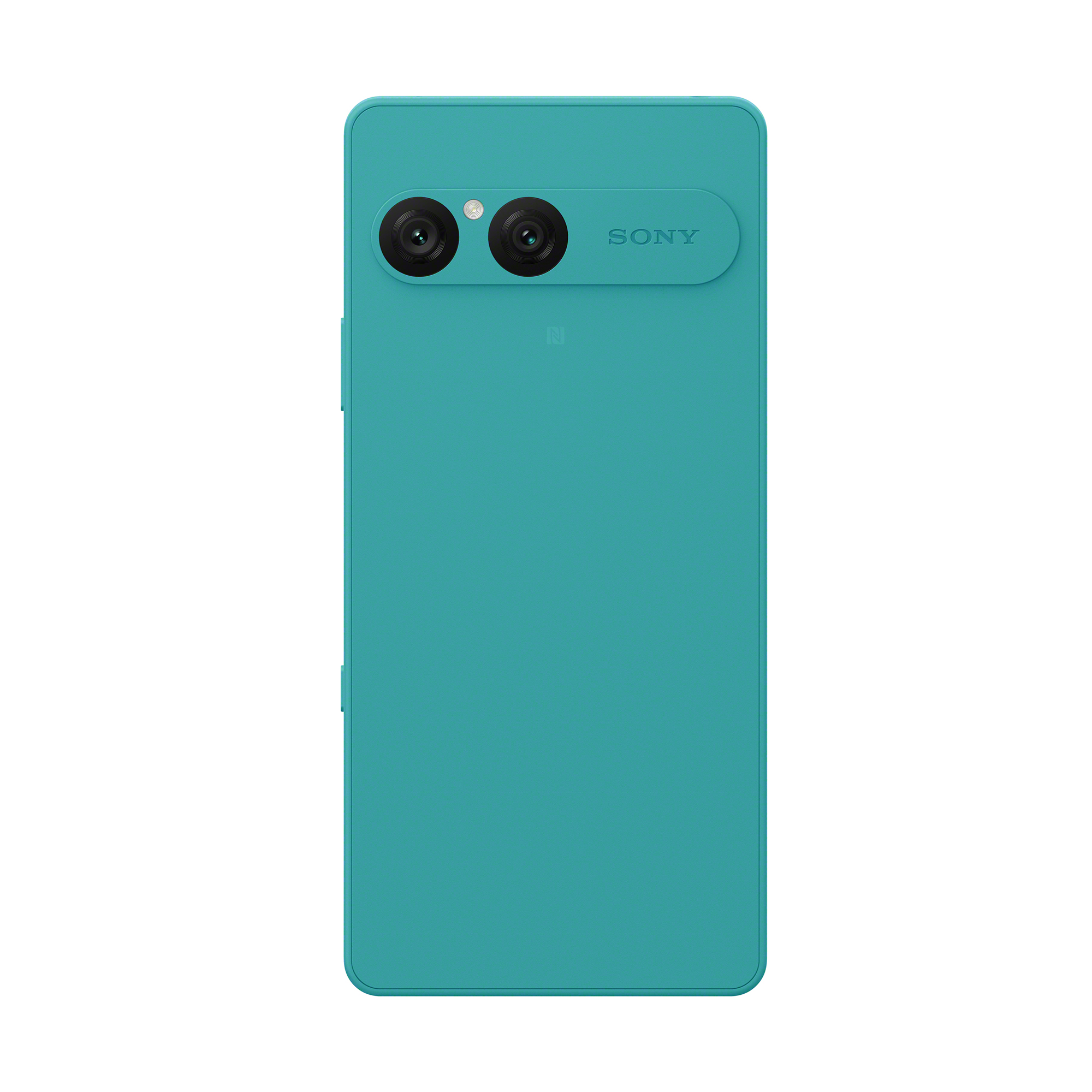 土耳其藍 Xperia 10 VII 手機的背面。