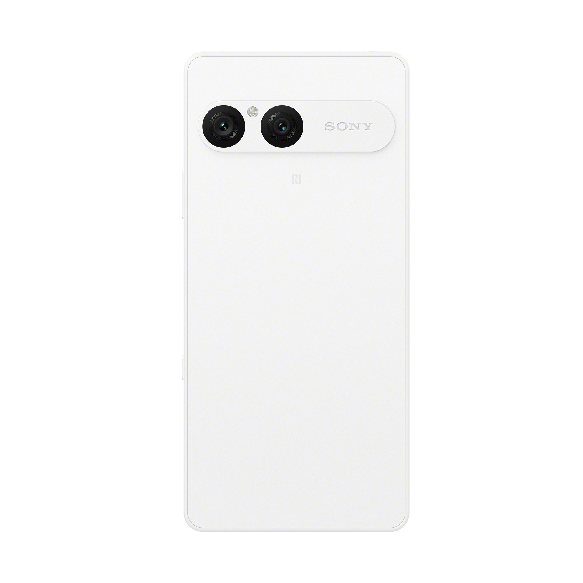 雪花白 Xperia 10 VII 手機的背面。