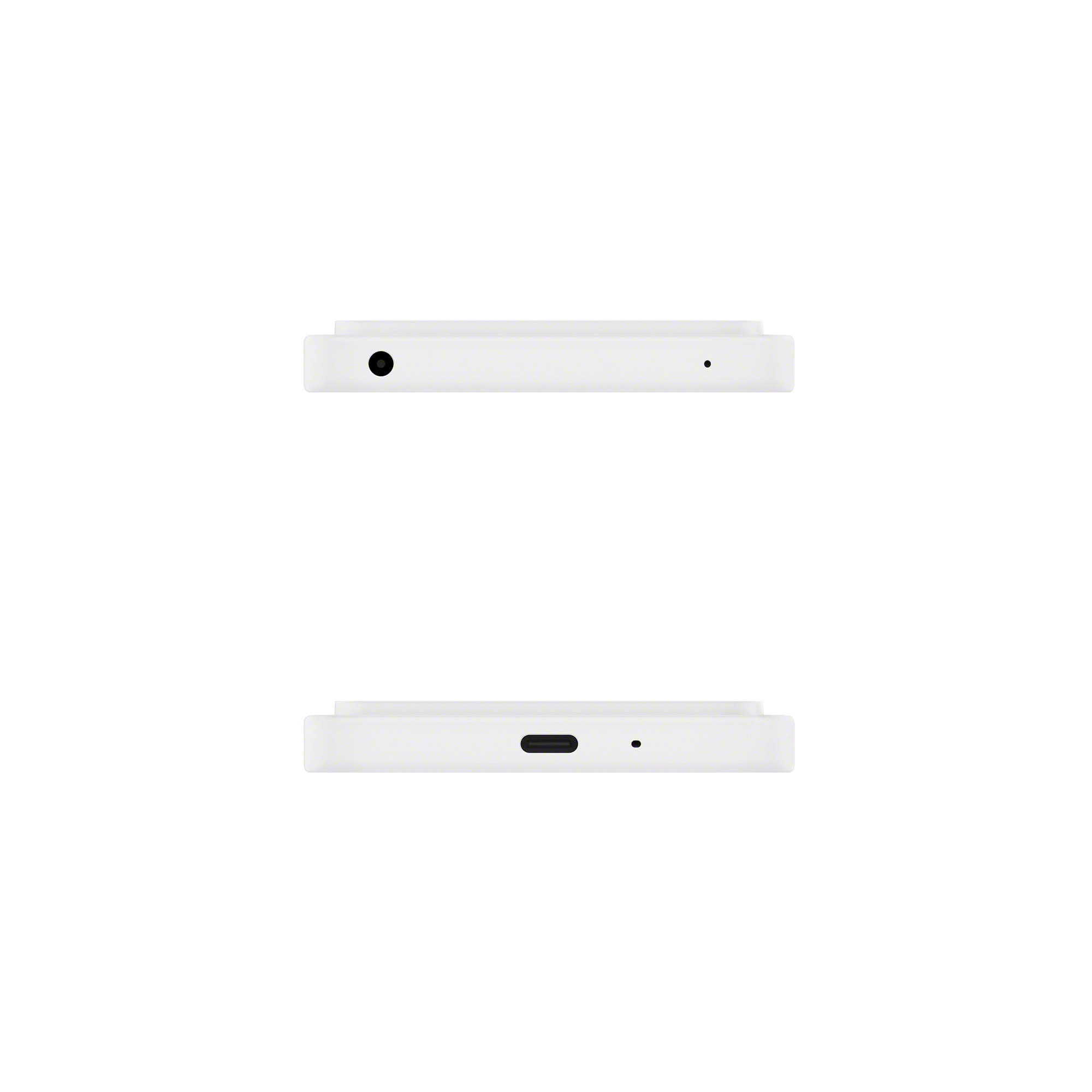 雪花白 Xperia 10 VII 手機機身頂部跟底部圖式
