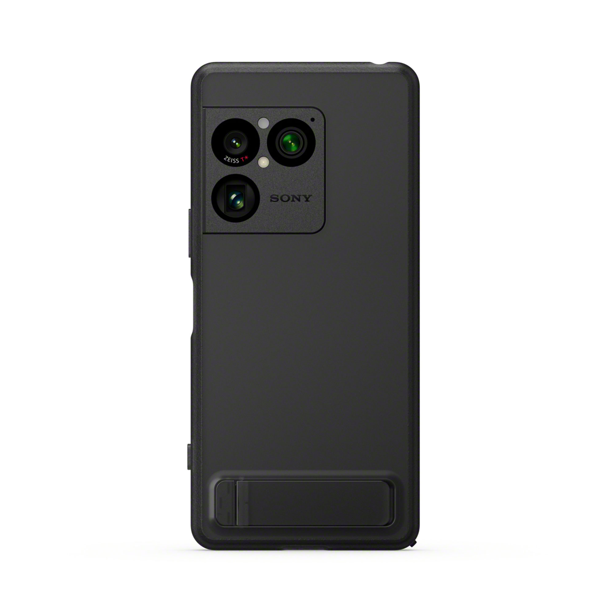 石礦黑 Xperia 1 VIII 專用可立式時尚保護殼