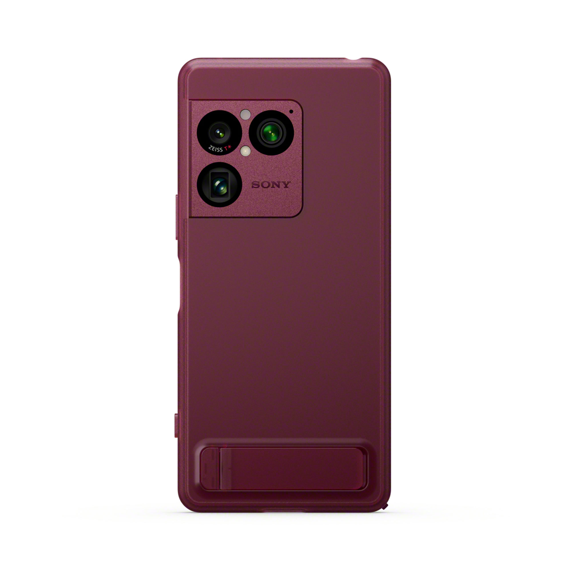 暮礦紅 Xperia 1 VIII 專用可立式時尚保護殼背面圖式