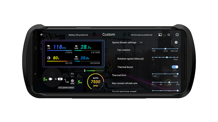 XQZ-GG01 - Xperia Stream for Xperia 1 IV & V 高性能遊戲裝備