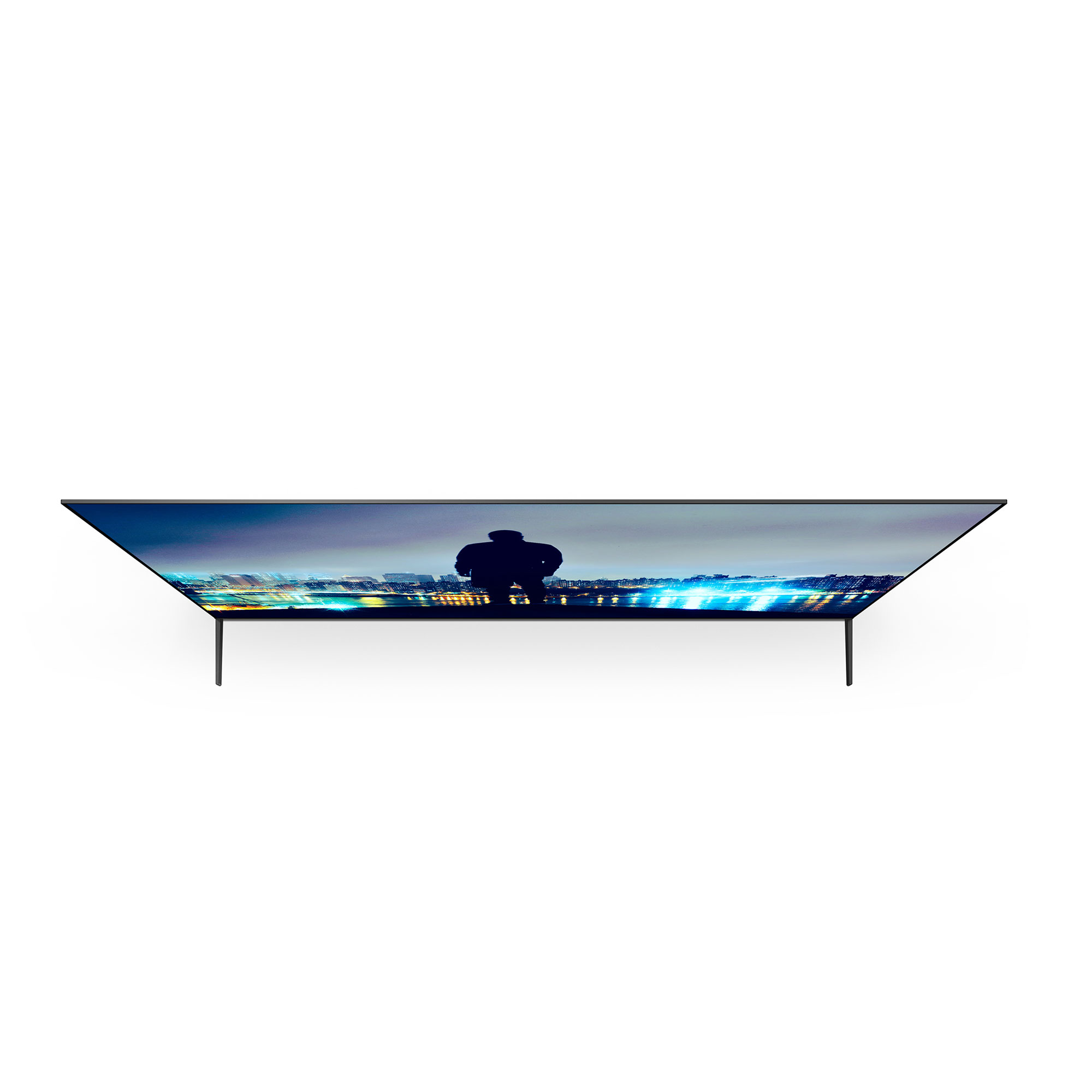 配備兩用支架的 BRAVIA 8 II 頂視圖