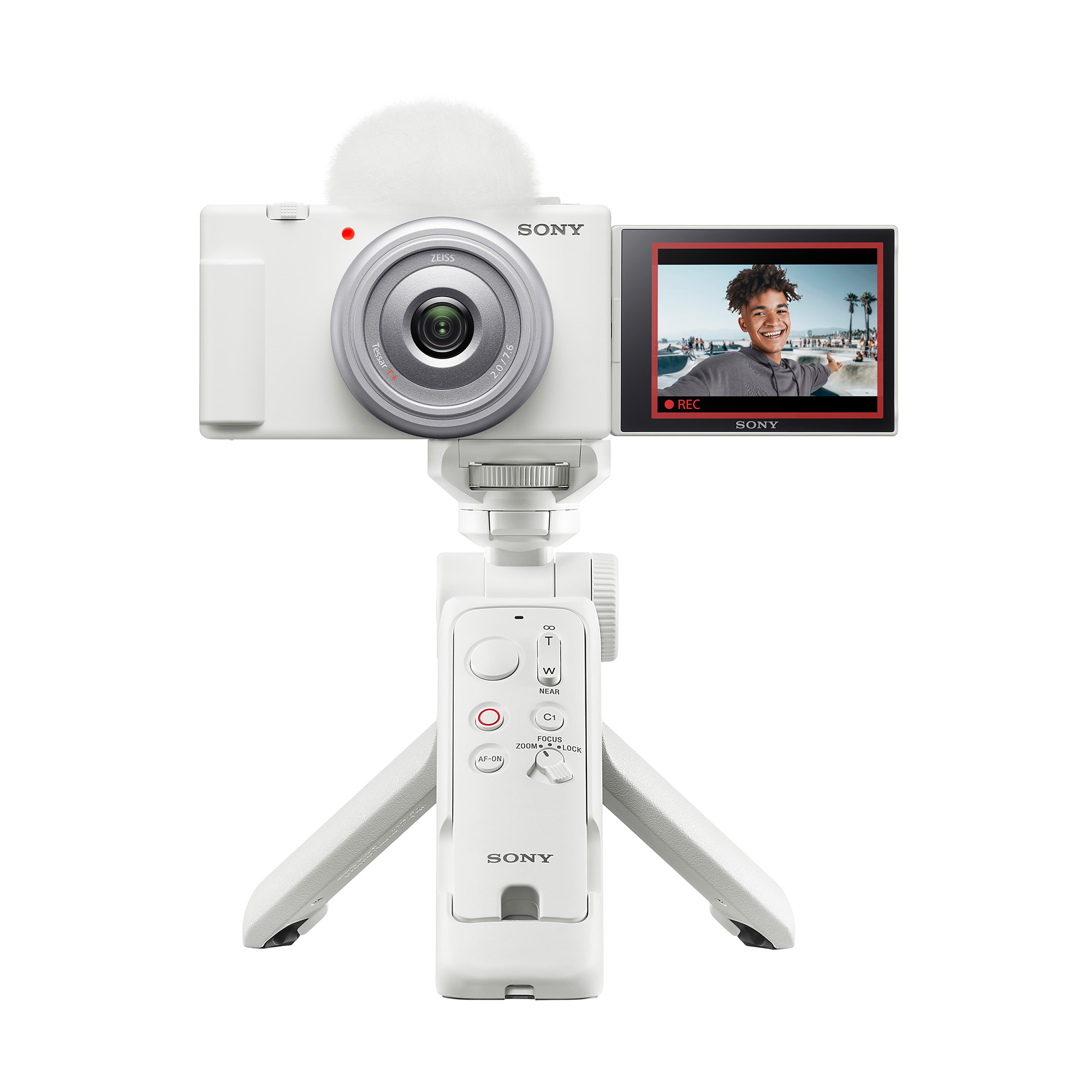 白色 Digital Camera ZV-1F 手持握把組合