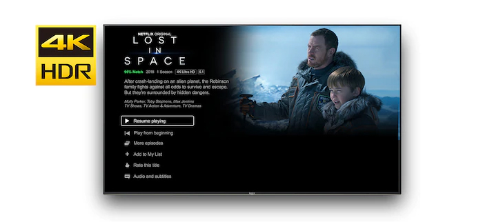 以 4K HDR 畫質觀賞 Netflix